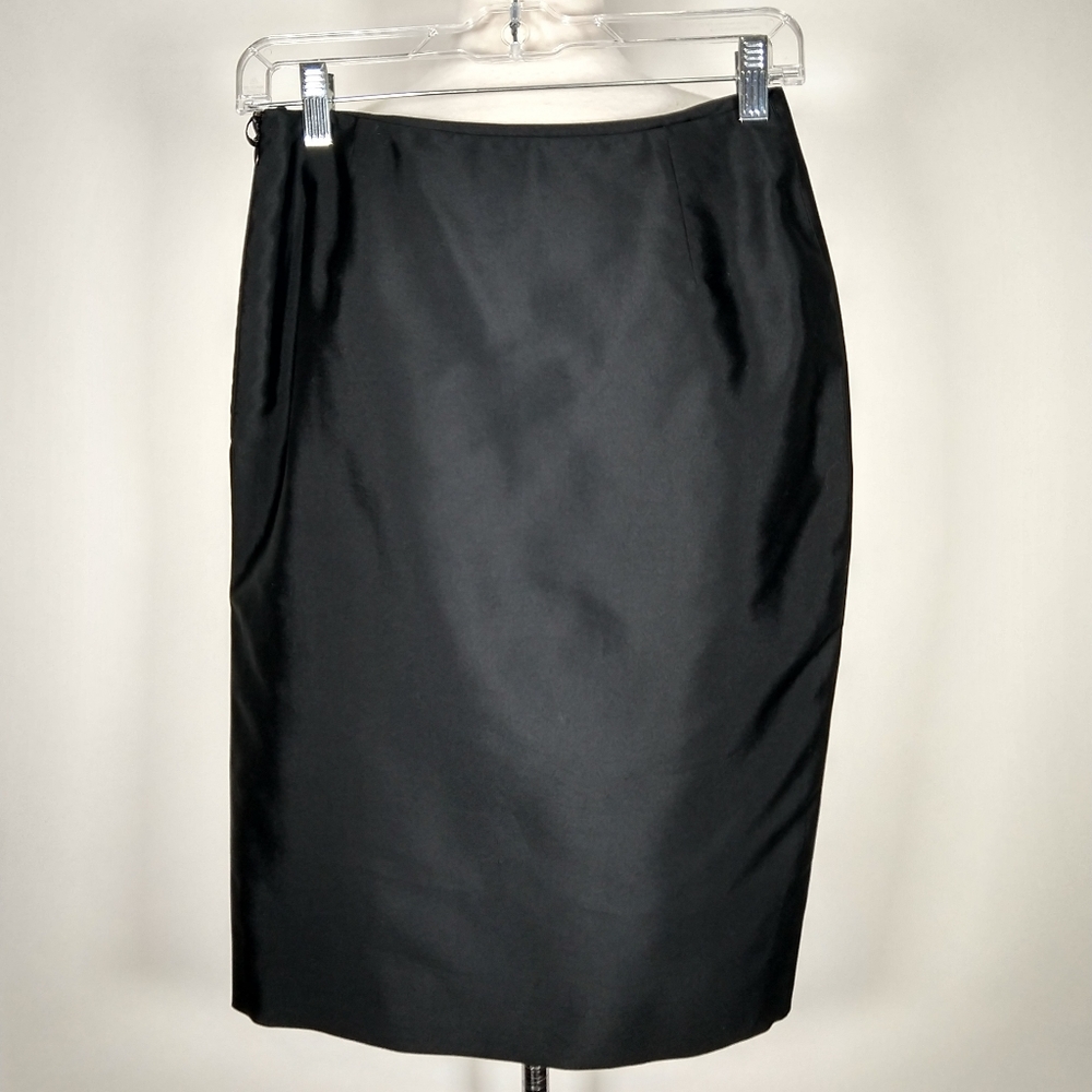 Vintage Guy Laroche Paris silk pencil skirt 6